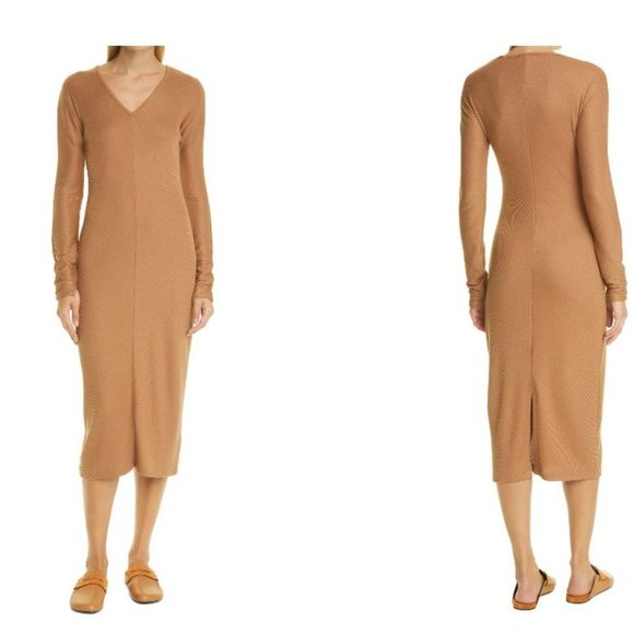 New! Rag & Bone Rib Knit Bias Midi Dress | M - Picture 7 of 10